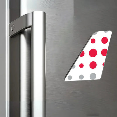 Brussels Airlines aviation design tail magnet in 3D metal with magnetic back.