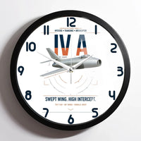 Thumbnail for Dassault Mystère IV A design on white framed wall clock