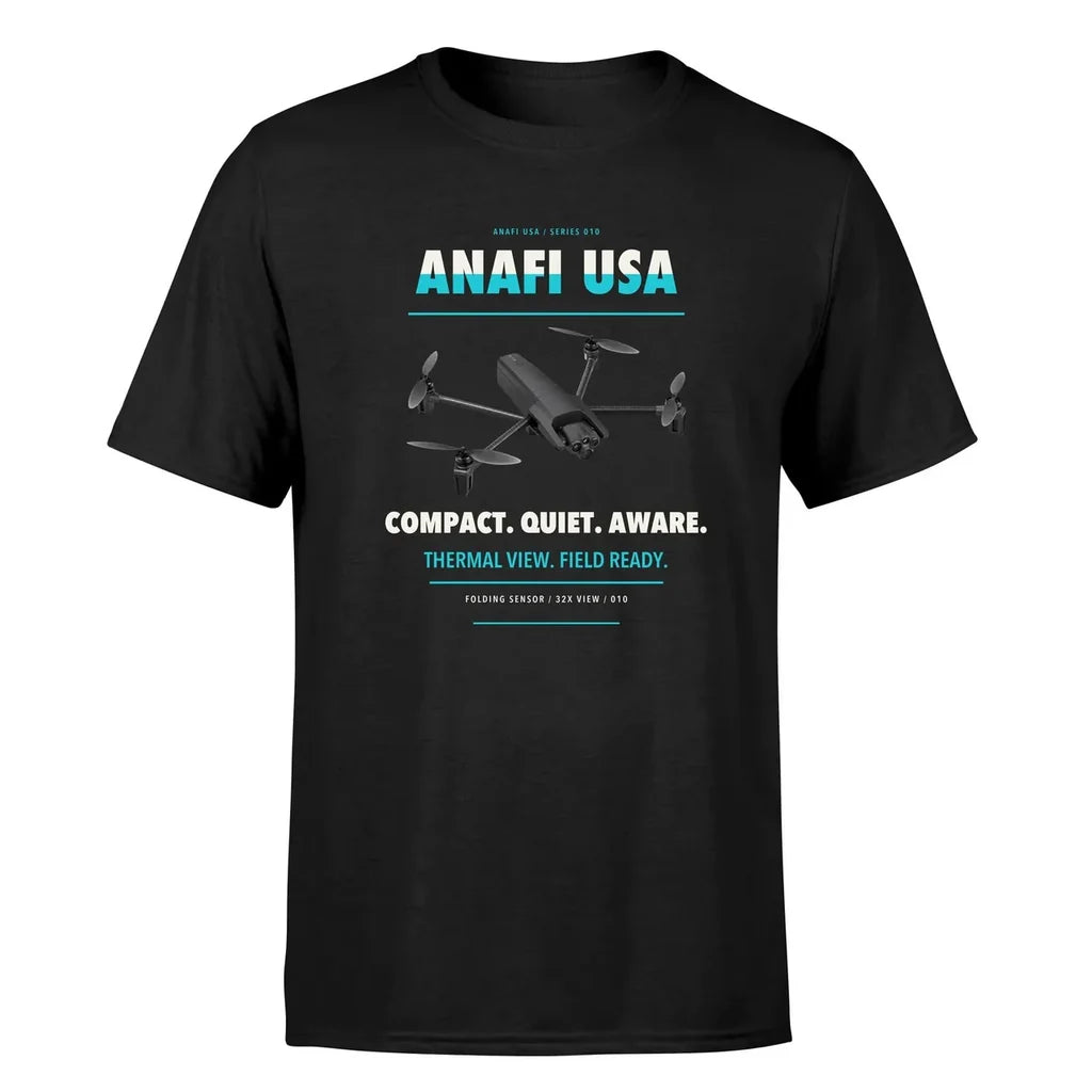 Parrot ANAFI USA design on black single side