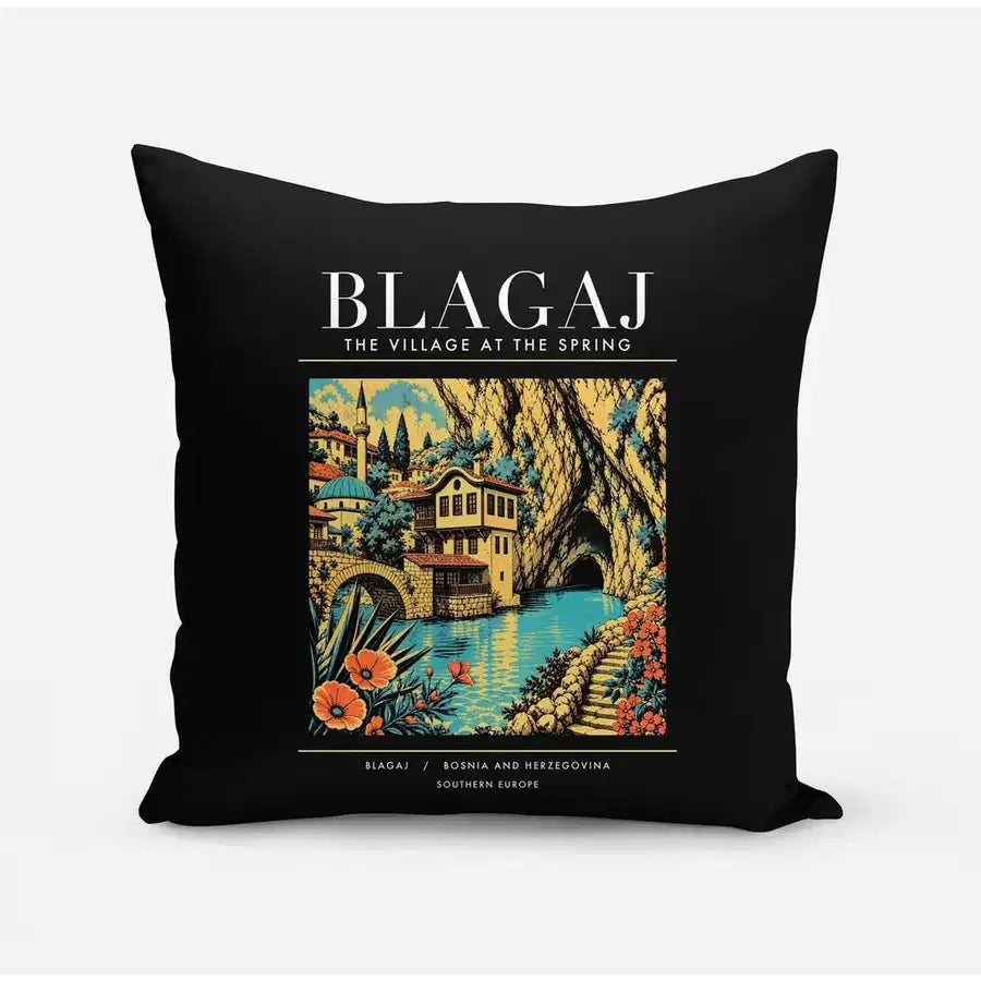 BLAGAJ - Poster - Pillow - Black