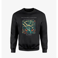 Thumbnail for VINTAGE G4403 - The Rainforest Canopy River - Designed Sweatshirts design on black