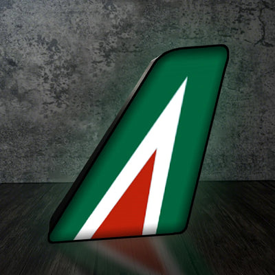 Alitalia Airlines Led Aircraft Tail aviation design on premium acrylic with LED 3D aircraft tail lamp.