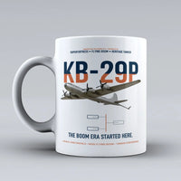 Thumbnail for KB-29P SUPERFORTRESS design on white ceramic mug, double-side print