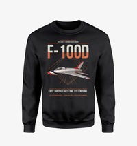 Thumbnail for F-100D Super Sabre design on black sweatshirt