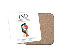 Thumbnail for Indianapolis International Airport (IND) design on white 1 piece coaster