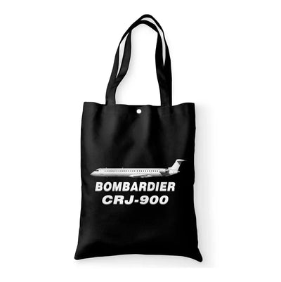 Bombardier CRJ-900 aviation tote bag in canvas.