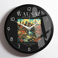 Thumbnail for WAUSAU - Poster - Wall Clock Framed - Black