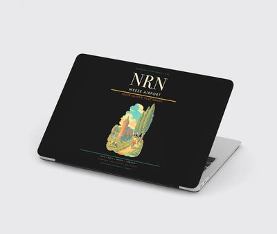Weeze Airport (NRN) design on black MacBook case