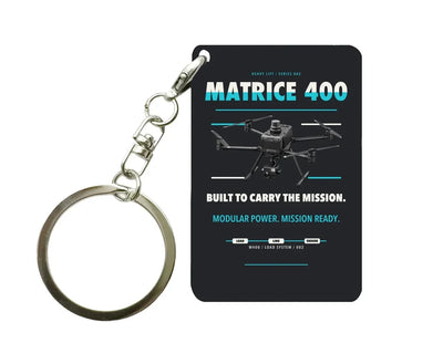 DJI Matrice 400 Key Chain design on black key chain