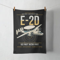 Thumbnail for E-2D Advanced Hawkeye design on black towel