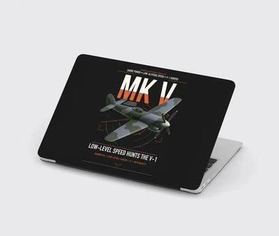 Hawker Tempest Mk V design on black MacBook case