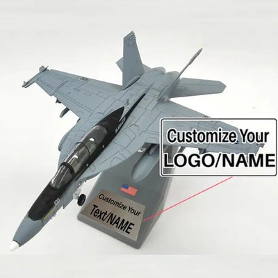 1/100 Scale USA F/A-18F Super Hornet Fighter Airplane Model aviation themed military aircraft model, diecast metal with detai.