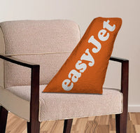 Thumbnail for Easy jet aviation design on soft polyester filling aircraft tail pillow.