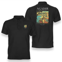 Thumbnail for AGADIR - Poster - Double-Side Polo - Black
