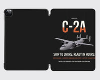 Thumbnail for C-2A Greyhound design on black ipad tablet case