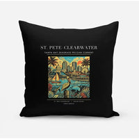 Thumbnail for ST. PETE–CLEARWATER - Poster - Pillow - Black