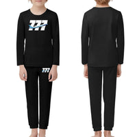 Thumbnail for Super Boeing 777 children pajamas - Black