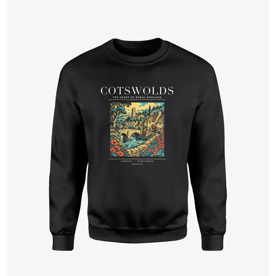 COTSWOLDS - Poster - Sweatshirt - Black