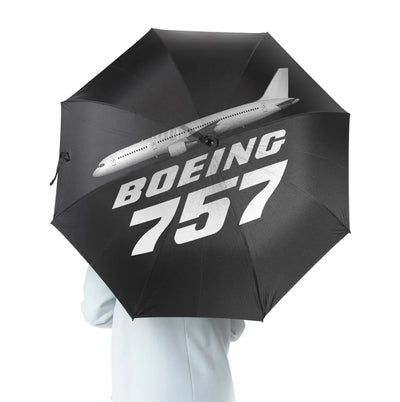 The Boeing 757 aviation design on windproof polyester umbrella.