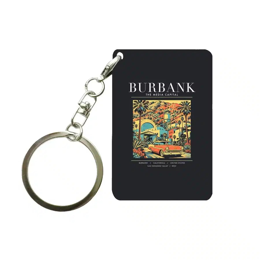 BURBANK - Poster - Key Chain - Black