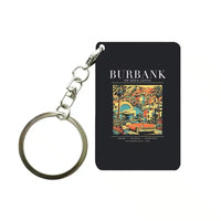 Thumbnail for BURBANK - Poster - Key Chain - Black