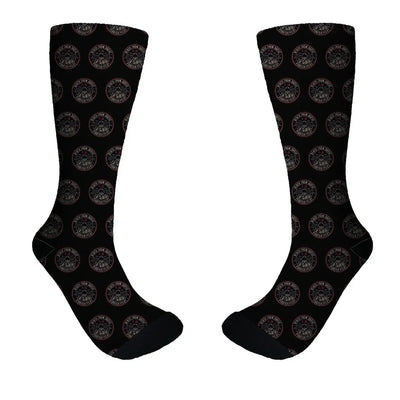 Fighter Jet 16 - Death From Above aviation design on soft cotton blend socks.