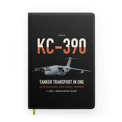 Embraer KC-390 Millennium design on black notebook
