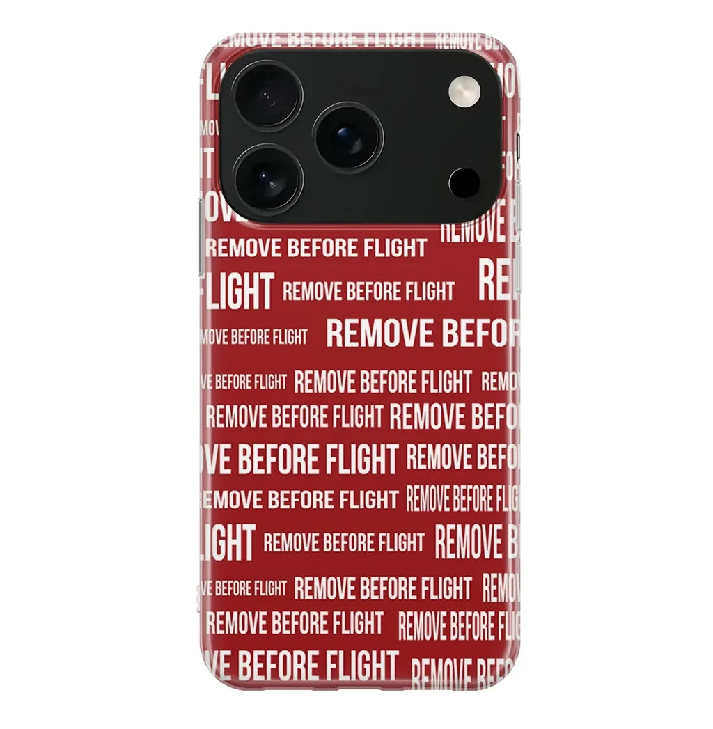 Remove Before Flight iPhone Case