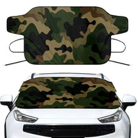 Thumbnail for Military Camouflage Army Green Car aviation design on car windshield cover.