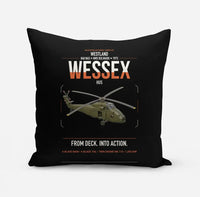 Thumbnail for Westland Wessex HU5 design on black pillow