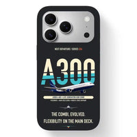 Thumbnail for Airbus A300C4-600 Case design on black iphone case