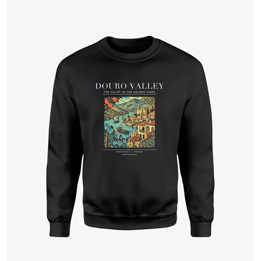 DOURO VALLEY - Poster - Sweatshirt - Black