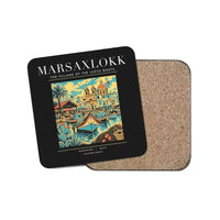 Thumbnail for MARSAXLOKK - Poster - Coaster - Black