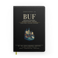 Thumbnail for Buffalo Niagara International Airport (BUF) design on black notebook