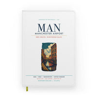 Thumbnail for Manchester Airport (MAN) design on white notebook