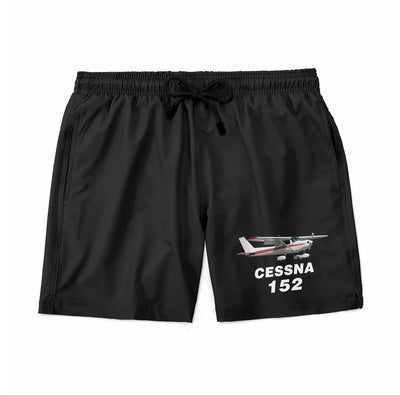 The Cessna 152 aviation design on quick-dry polyester swim trunks.