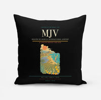 Thumbnail for Región de Murcia International Airport (MJV) design on black pillow