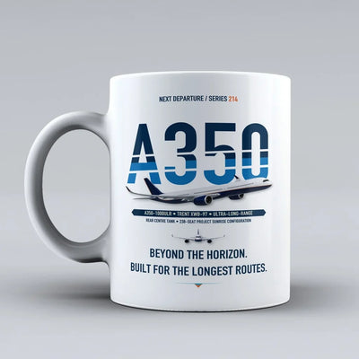 A350-1000ULR Mug design on white airbus