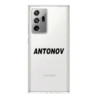 Thumbnail for Antonov & Text Transparent Silicone Samsung Case
