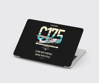 Thumbnail for Cessna 175 Skylark design on black MacBook case