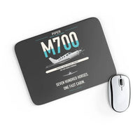 Thumbnail for Piper M700 Fury design on black rectangle mouse pad