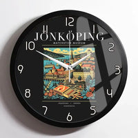 Thumbnail for JÖNKÖPING - Poster - Wall Clock Framed - Black