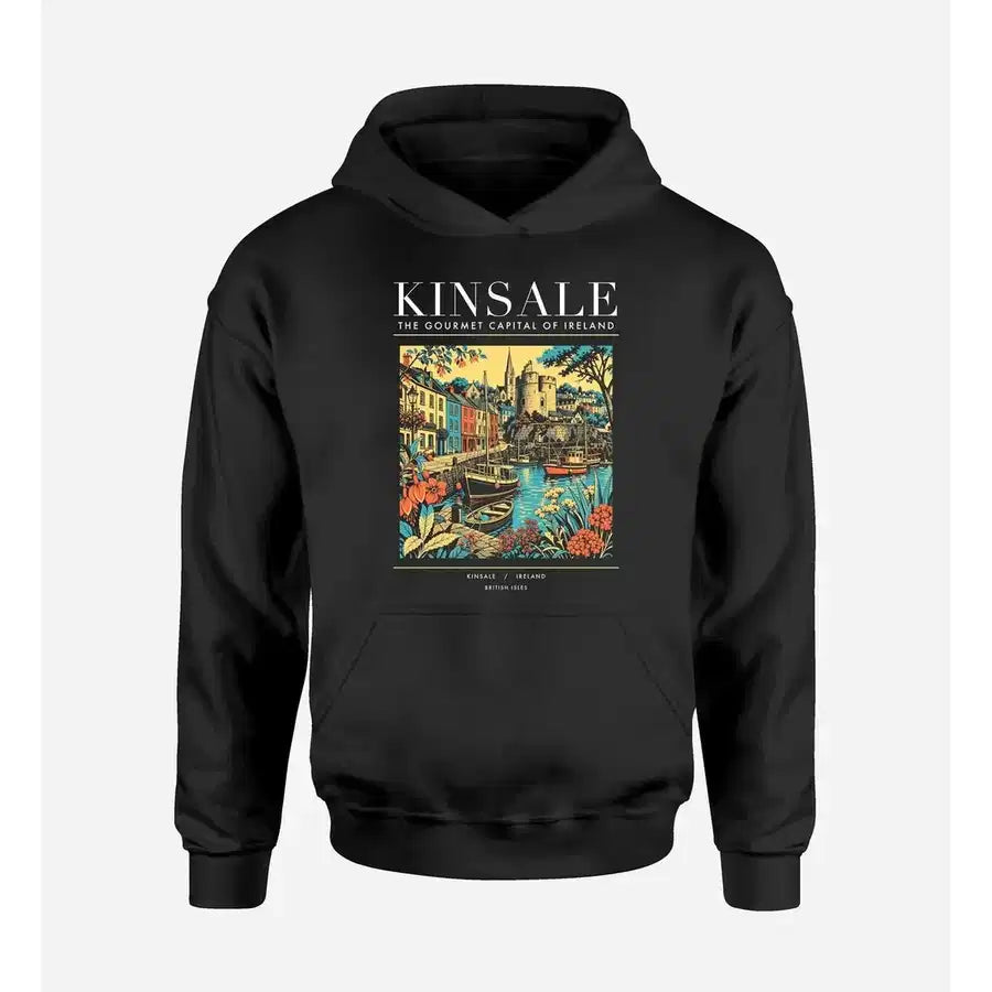 KINSALE - Poster - Premium Hoodie - Black