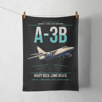 Thumbnail for A-3B Skywarrior design on black towel