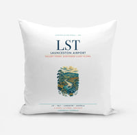 Thumbnail for Launceston Airport (LST) design on white pillow