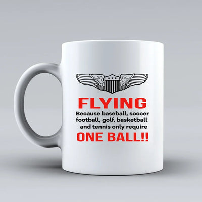 Customisable Flying One Ball Mug - view 2