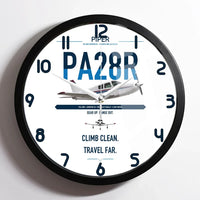 Thumbnail for Piper PA-28R Arrow III design on white framed wall clock
