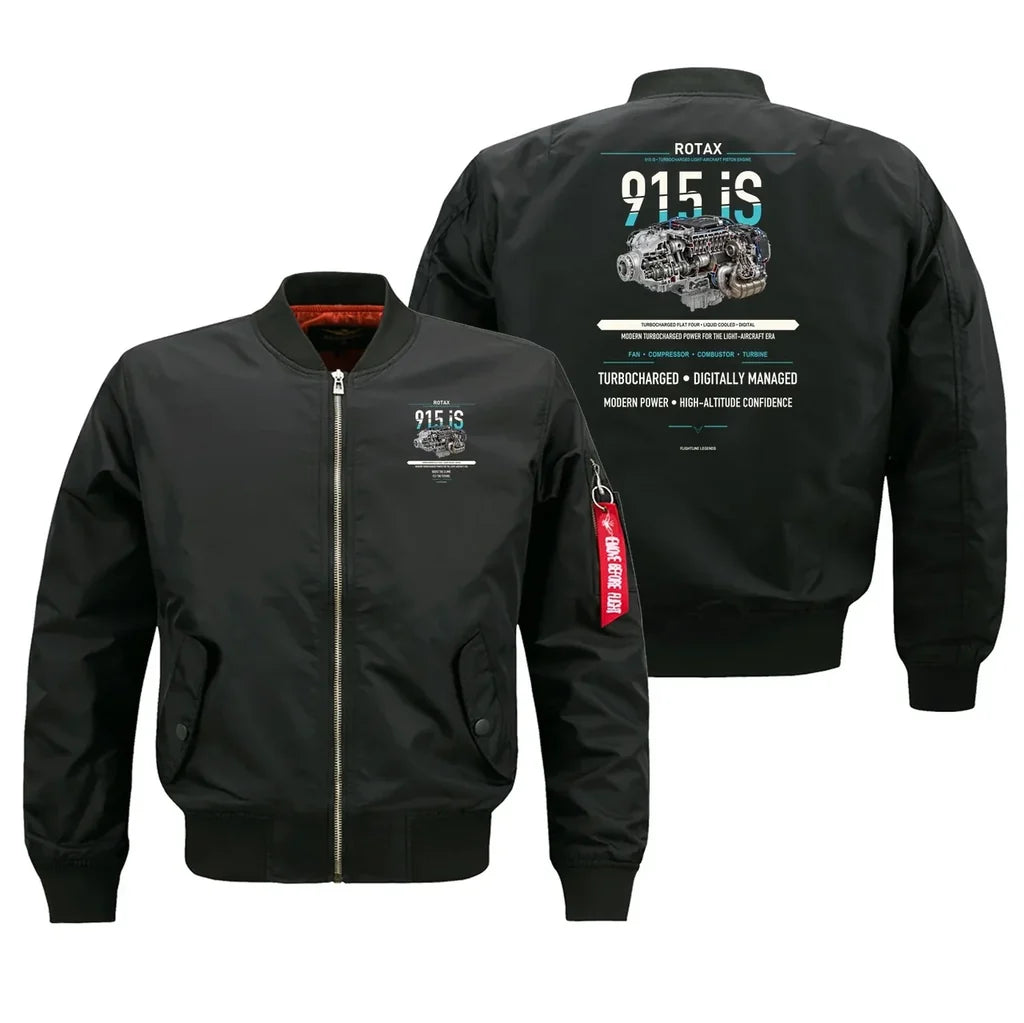 915 iS design on black bomber