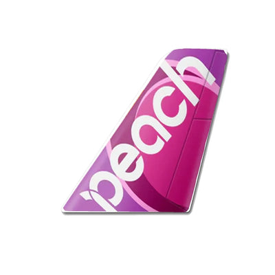 Peach Airlines aviation design tail sticker in weather-resistant vinyl.