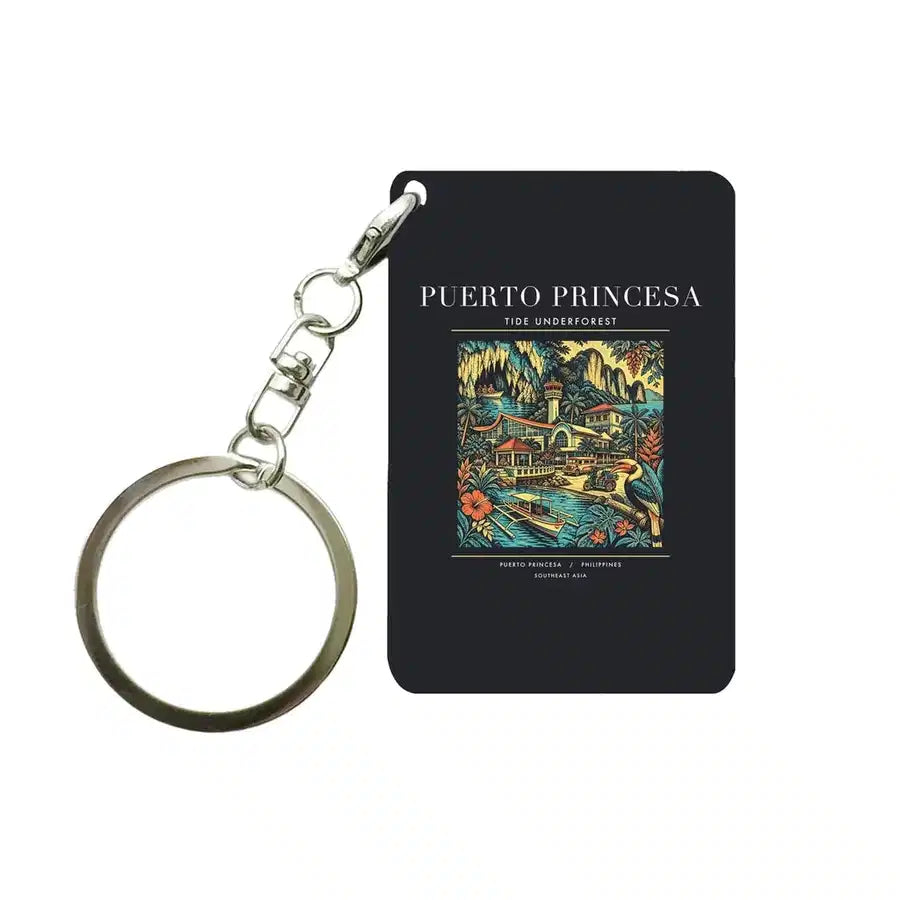 PUERTO PRINCESA - Poster - Key Chain - Black
